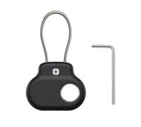 Sichy SmartTag2 - Custodia per Samsung Galaxy SmartTag 2 con cavo metallico, anti-smarrimento, antigraffio, per collare, chiavi, borsa, bagaglio, custodia protettiva a 360° per Smart Tag 2