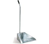 Sicignano Alzaimmondizia in Zinco Alto 77 cm con Impugnatura in Gomma, Paletta Larga 34 cm