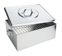 Sicignano | Arrosticarciofi in Lamiere con Coperchio | Cottura Tradizionale e Gusto Autentico per Carciofi Arrostiti su Barbecue (1, Rettangolare)