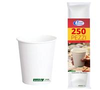 Sicignano Bicchieri Monouso in Carta per Bevande Calde 300 ml, Bicchieroni Bianchi per Asporto, Tè, Tisane e Bar (250 pz)