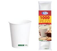 Sicignano Bicchieri Monouso in Carta per Bevande Calde 300 ml, Bicchieroni Bianchi per Asporto, Tè, Tisane e Bar (1000 pz)