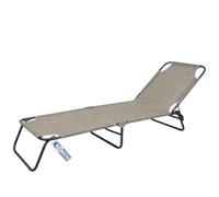 Sicignano Brandina Pieghevole in Ferro con Textilene 195x55cm (Beige)