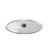 Sicignano | Caldaia Pesante in Alluminio con Maniglie in Inox - Professionale, Robusta e Made in Italy - Ideale per Cotture Intensive, Ristorazione, Sagre e Uso Domestico (1, Coperchio Ø 34 cm)