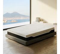 Sicignano CAREZZA Materasso Singolo ViscoPur 5 cm e AirFoam Soft Sfoderabile in Tencel No-Flip, 90 x 190 x 21 cm