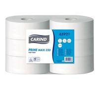 Sicignano | Carta Igienica per Distributore Dispenser Maxi Jumbo, 6 Rotoli Grandi, Doppio Velo, 320m, Cellulosa, Goffratura Micro, Industriale - Luoghi Pubblici Privati Hotel Ristoranti (6, 320 m)