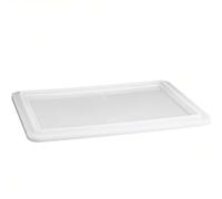 Sicignano Casalinghi Coperchio per Cassetta Service 60x40 cm, Bianco, Resistente, Impilabile, Polietilene Alimentare Lavabile in Lavastoviglie