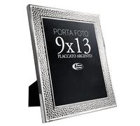Sicignano Casalinghi Portafoto Silver Nicole 9x13cm, Cornice Elegante Placcata Argento, Resistente a Macchie e Graffi, Design Minimalista e Raffinato per Foto e Stampe