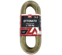 Sicignano | Cavo Ottonato per Stendibiancheria, 20 m, Ø 5 mm, Interni Esterni, Carico fino a 150 kg, Made in Italy - Malleabile, Facile da Tagliare - Filo Cavetto Stendino (Ottonato, 150 kg)