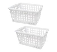 Sicignano | Cesta Pane in Polietilene - Adatta a Contatto Alimentare - Made in Italy - Impilabile, Professionale, per Forni e Panifici (Cesta Aperta 70L, 2 Pezzi)