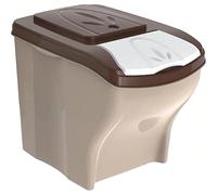 Sicignano | Contenitore Porta Crocchette per Cani Gatti 20 lt, Portata 10 kg, con Coperchio - Igienico, Occupa Poco Spazio - Componibile, Sovrapponibile, Impilabile
