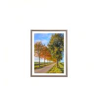 Sicignano | Cornice Bombata Moderna 15x20 cm Legno Noce Pannello MDF Robusto Vetro Crilex - Portafoto da Parete Tavolo Orizzontale Verticale, per Foto Quadri Poster Documenti Diploma Laurea