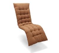 Sicignano Cuscino per Sdraio Zero Gravity 160x52 cm Marrone, Cuscino Trapuntato per Relax Esterno con Imbottitura Ergonomica, Supporto Ottimale Schiena e Collo Giardino