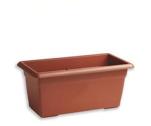 Sicignano | Fioriera Mediterraneo 100x45x40h cm Capienza 110lt Plastica Terracotta, Funzionale e Resistente agli Agenti Atmosferici, Arredo Esterno Giardino, Made in Italy