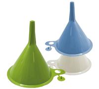 Sicignano | Imbuto in Plastica, Resistente e Versatile, per Travaso Liquidi, Uso Domestico e Lavorativo, Colori Assortiti (Ø12 cm, 3 Pezzi)