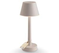 Sicignano Lampada da Tavolo LED Ricaricabile Grillo, 3W, 3000K, Touch Control, IP44, USB Type-C, Multicolore (Bianco)