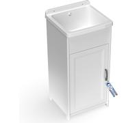 Sicignano Mobile Lavatoio in Resina Termoplastica PP/PVC 40X40X85 Cm Con Vasca E
