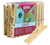 Sicignano | Mollette Plastica Easy, 20 pezzi, 9 cm, con Molla, Resistenti - Pinze da Bucato, per Panni Vestiti Jeans Biancheria, Fissare Sacchetti, Fermapacco, Clip Supporti - Beige (1)
