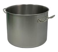 Sicignano | Pentola Acciaio Inox Daisy Uso Alimentare Ø36 cm, 2 Manici, Fondo Induzione - per Fornello Gas Piastra Elettrica Piano Vetroceramica Induzione - Lavabile in Lavastoviglie, Made in Italy