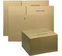 Sicignano | Scatola Cartone Americana, cm 40x40x90h, Doppia Onda, Resistente, con Simboli - Spedire, Spedizione, Imballaggi, Trasloco, Magazzino, Packaging - Disponibile in Confezioni (2)