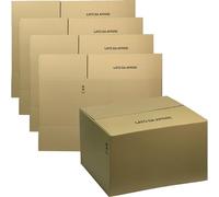 Sicignano | Scatola Cartone Americana, cm 40x40x90h, Doppia Onda, Resistente, con Simboli - Spedire, Spedizione, Imballaggi, Trasloco, Magazzino, Packaging - Disponibile in Confezioni (4)