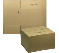 Sicignano | Scatola Cartone Americana, cm 45X32X40h, Onda Singola, Resistente, con Simboli - Spedire, Spedizione, Imballaggi, Trasloco, Magazzino, Packaging (1)