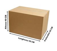 Sicignano | Scatola Cartone Americana, cm 45X32X40h, Onda Singola, Resistente, con Simboli - Spedire, Spedizione, Imballaggi, Trasloco, Magazzino, Packaging (5)
