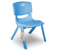 Sicignano | Sedia per Bambini in Plastica Azzurro Impilabile, 34x32x48h cm, Portata 60 kg, Impermeabile per Interni ed Esterni | Confezione Singola | Asilo Sale Attesa e Zone Gioco