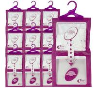 Sicignano | Set 10 Deumidificatori con Appendino 2 in 1, Anti-Umidità e Anti-Odore, Capacità 500 ml, Ideale per Armadi e Ambienti Domestici, Fragranza Lavanda