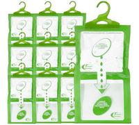 Sicignano | Set 10 Deumidificatori con Appendino 2 in 1, Anti-Umidità e Anti-Odore, Capacità 500 ml, Ideale per Armadi e Ambienti Domestici, Fragranza Aloe Vera