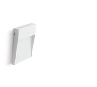 Sicignano Set 2 Applique Esterno GEO SQUARE 3W Bianco IP65 105x105mm 3000k | Alluminio Pressofuso, Diffusore Termoplastico, Segna-Passo a Parete