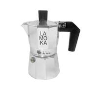 Sicignano Set 2 Caffettiere Moka in Alluminio con Manico Squadrato - Confezione Doppia Macchine Caffè Espresso Tradizionali - Idea Regalo, Scorta Casa e Ufficio (3 tz)