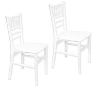 Sicignano | Set 2 Sedioline Baby in Plastica per Bambini - Seduta Ergonomica Robusta, Perfetta per Ludoteca Asilo, Facile da Pulire, Colore Bianco, 31x28x62h cm, Portata Massima 75 kg
