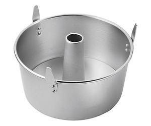 Sicignano | Set 2 Stampi Forma per Torta Ø20 cm, Ruoto Americano in Alluminio con Alette, Stampi per Chiffon Cake e Ciambellone GR.220