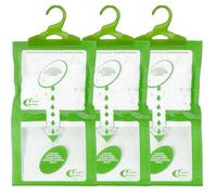 Sicignano | Set 3 Deumidificatori con Appendino 2 in 1, Anti-Umidità e Anti-Odore, Capacità 500 ml, Ideale per Armadi e Ambienti Domestici, Fragranza Aloe Vera