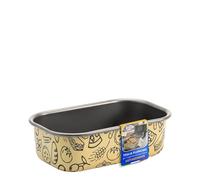 Sicignano Set 3 Teglie Antiaderenti Riutilizzabili in Alluminio per Friggitrice ad Aria e Forno, Stampo Plumcake Colori Assortiti 11,4 x 19,5 cm