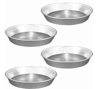 Sicignano | Set 4 Tortiera Conica Bassa in Alluminio 99,5%, Diametro 32 cm, Ideale per Torta, Pastiera, Crostata e Dolci al Forno, Riutilizzabile, Riciclabile