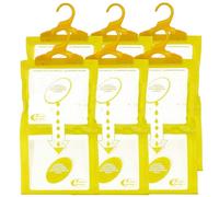 Sicignano | Set 6 Deumidificatori con Appendino 2 in 1, Anti-Umidità e Anti-Odore, Capacità 500 ml, Ideale per Armadi e Ambienti Domestici, Fragranza Vaniglia