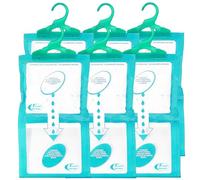 Sicignano | Set 6 Deumidificatori con Appendino 2 in 1, Anti-Umidità e Anti-Odore, Capacità 500 ml, Ideale per Armadi e Ambienti Domestici, Fragranza Muschio Bianco