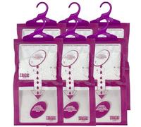 Sicignano | Set 6 Deumidificatori con Appendino 2 in 1 IRGE, Anti-Umidità e Anti-Odore, Capacità 500 ml, Ideale per Armadi e Ambienti Domestici, Fragranza Lavanda