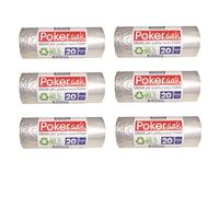 SICIGNANO Set 6 Sacchetti per Immondizia Poker sac Cm.65x54 Lt.20 Umido Indiffer