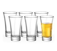 Sicignano | Set Bicchierini Shot Cicchetto Liquore Irlandese in Vetro, 3.4 Cl, Ø4,5x7h cm, Lavabile in Lavastoviglie, Microonde e Freezer (18 Bicchieri)