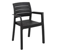 Sicignano | Set Sedie e Tavolo 90x90cm Completo Antracite, Resistente UV, per Esterni e Interni, Adatto a Bar Ristoranti Pizzerie Spazi Commerciali (1, Sedia Recanati)