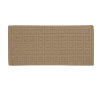 SICIGNANO | Tappeto Moderno, Antiscivolo, Resistente, Morbido - Adatto per Cucina Bagno Camera da Letto Corridoio Ingresso - Assorbe l'Acqua, Lavabile - Decoro in Rilievo (57x145 cm, Beige)