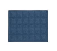 SICIGNANO | Tappeto Moderno, Antiscivolo, Resistente, Morbido - Adatto per Cucina Bagno Camera da Letto Corridoio Ingresso - Assorbe l'Acqua, Lavabile - Decoro in Rilievo (50x40 cm, Blu)