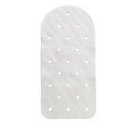 Sicignano | Tappeto per Vasca in Gomma Antiscivolo Bianco 73x36 cm Rettangolare Sensibile alla Pelle, con Sospensione, Resistente alla Muffa, Ideale per Bimbi e Anziani, Made in Italy