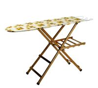 Sicignano | Tavolo da Stiro in Legno | Asse da Stiro | Dimensioni 118x34x92h cm | Regolabile in 3 Posizioni | Pieghevole | Leggero | Porta Biancheria | Porta Caldaia | Made in Italy (Noce)