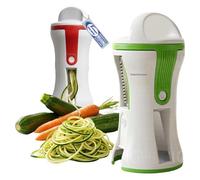 Sicignano x6 Spiralizzatore Manuale 3 in 1 con Tappo di Sicurezza