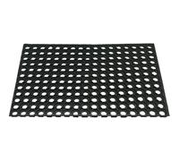 Sicignano | Zerbino Compos 100% Gomma Antiscivolo Drenante, Forato, Alveolare, per Esterni Interni, Rettangolare - Resistente, Facile da Pulire, Componibili (2, Zerbino 40x60cm)