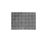 Sicignano | Zerbino Compos 100% Gomma Antiscivolo Drenante, Forato, Alveolare, per Esterni Interni, Rettangolare - Resistente, Facile da Pulire, Componibili (1, Zerbino 40x60cm)