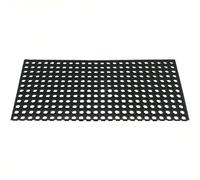 Sicignano | Zerbino Compos 100% Gomma Antiscivolo Drenante, Forato, Alveolare, per Esterni Interni, Rettangolare - Resistente, Facile da Pulire, Componibili (1, Zerbino 50x100cm)